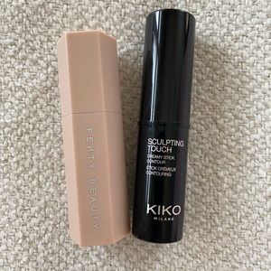 Contour cream makeup duo (FentyBeauty Match Stix & KIKO Milano creamy stick)